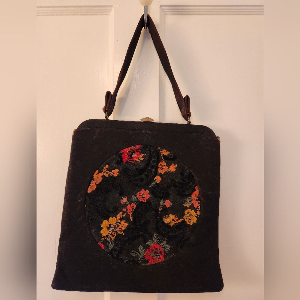 🖤40s/50s Big Floral Purse🖤